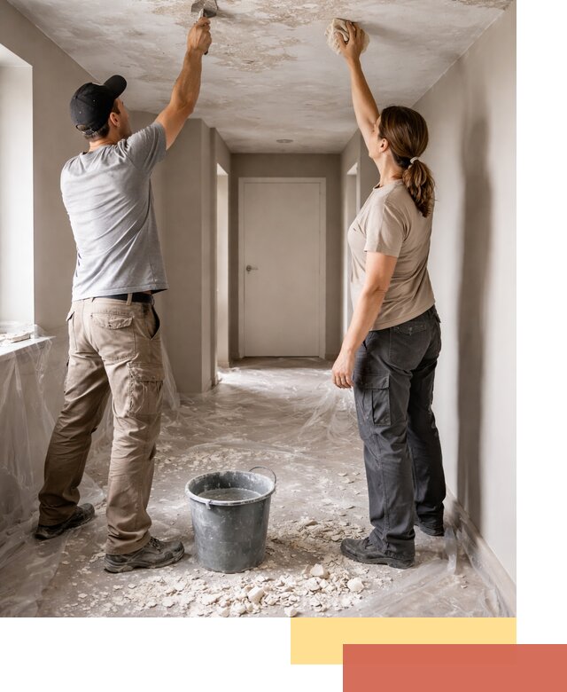 Удаление побелки с потолка в Котельниках — быстро и аккуратно