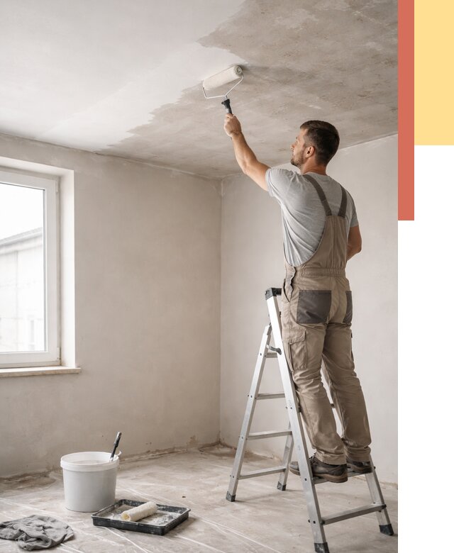 Грунтовка потолка в Котельниках от 2655 руб. — быстро и недорого | ОТДЕЛОЧНИК-Ктн