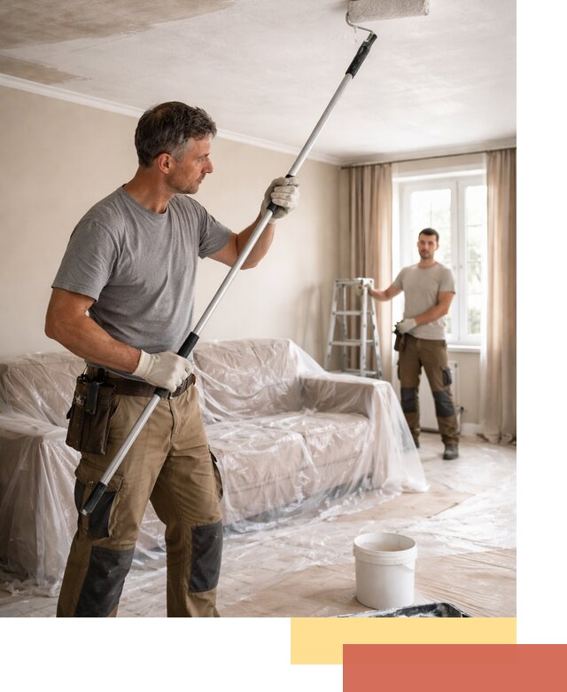 Грунтовка потолка в Котельниках — подготовка под покраску и отделку