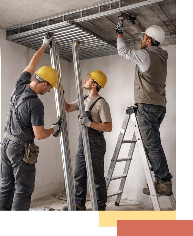 Монтаж реечного потолка под ключ в Котельниках