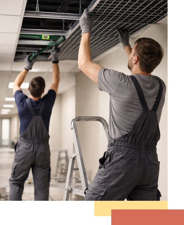 Монтаж потолка Грильято в Котельниках: установка под ключ качественно