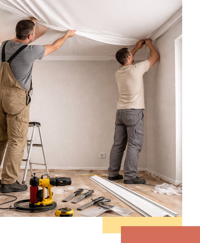 Монтаж ПВХ натяжного потолка в Котельниках качественно и быстро