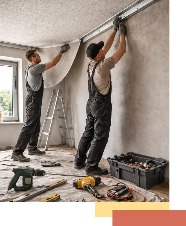 Монтаж фактурного натяжного потолка в Котельниках качественно и быстро