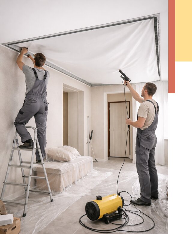 Монтаж натяжного потолка в прихожей в Котельниках от 2814 руб. под ключ | ОТДЕЛОЧНИК-Ктн