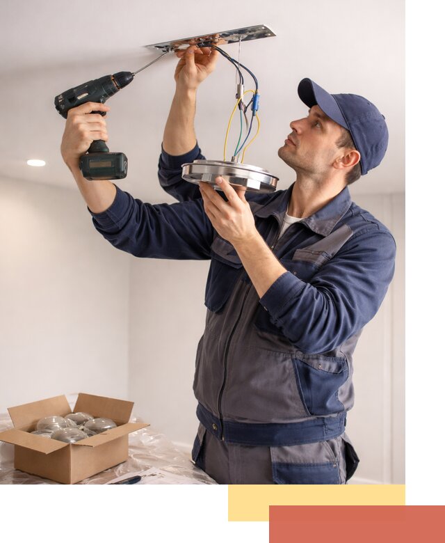 Установка люстры в натяжной потолок в Котельниках