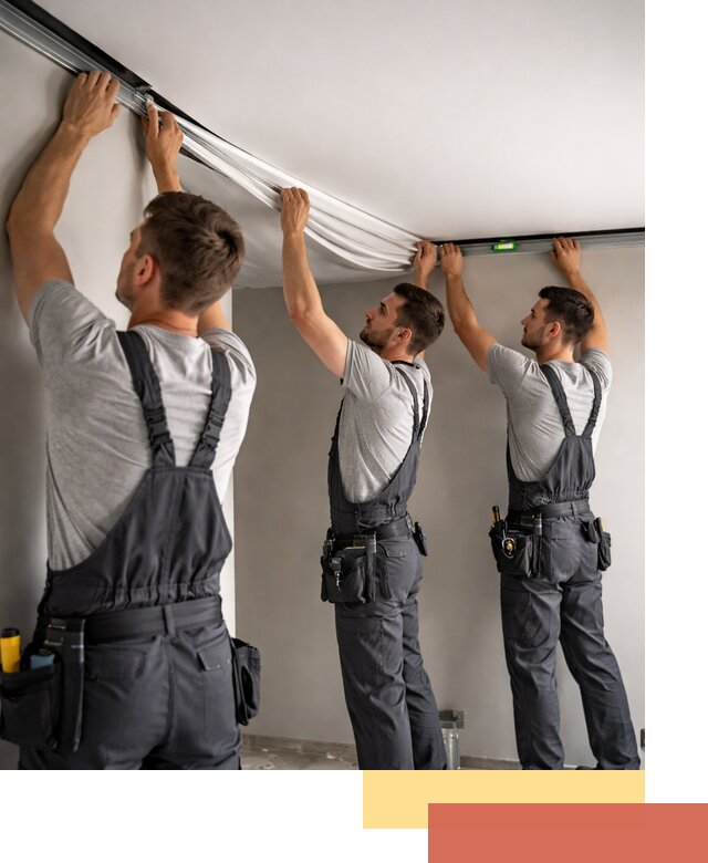 Теневые натяжные потолки в Котельниках: монтаж и отделка быстро и качественно