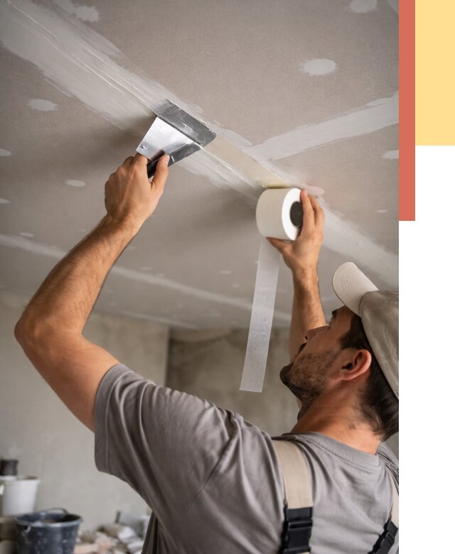 Обработка швов потолка ГКЛ в Котельниках от 7964 руб. под ключ | ОТДЕЛОЧНИК-Ктн