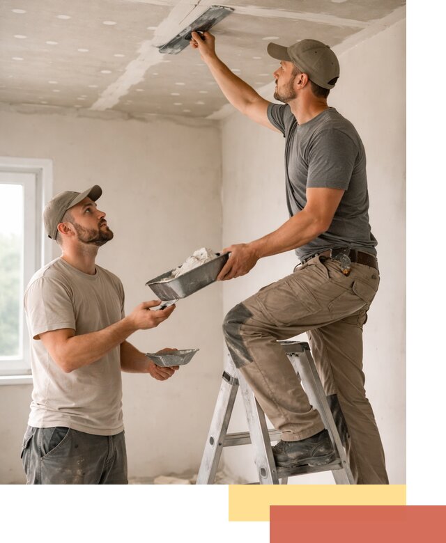 Шпаклевка потолка из гипсокартона в Котельниках качественно и быстро