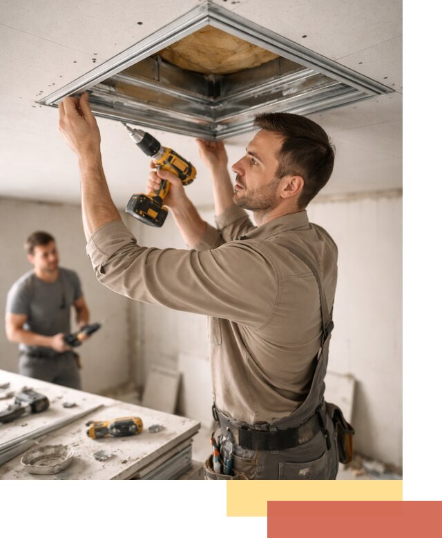 Монтаж люка в потолок из ГКЛ в Котельниках