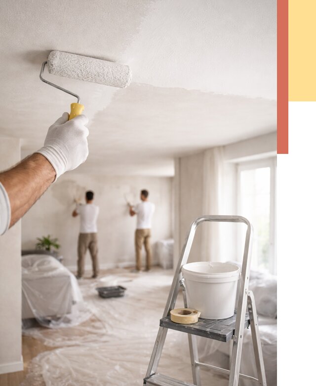 Покраска потолка акриловой краской в Котельниках от 2655 руб. | ОТДЕЛОЧНИК-Ктн