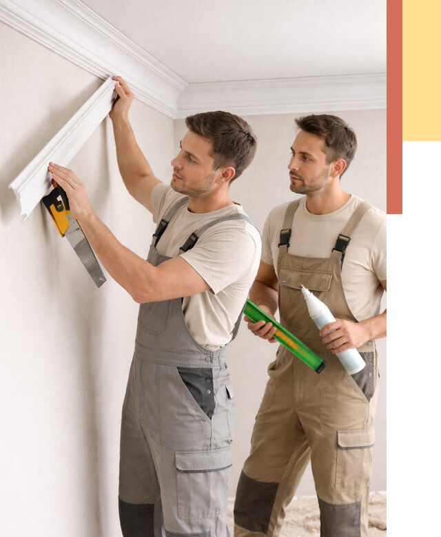 Монтаж потолочного плинтуса в Котельниках от 2442 руб. — быстро и недорого | ОТДЕЛОЧНИК-Ктн