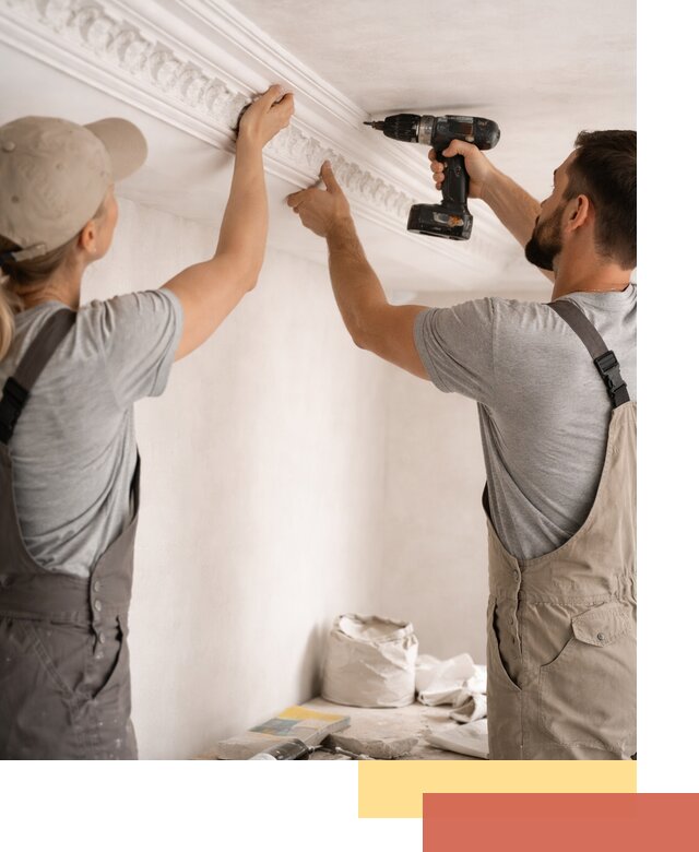 Профессиональный монтаж лепнины на потолок в Котельниках