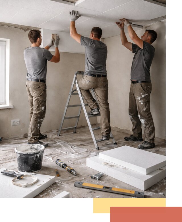 Утепление потолка пенопластом в Котельниках быстро и качественно