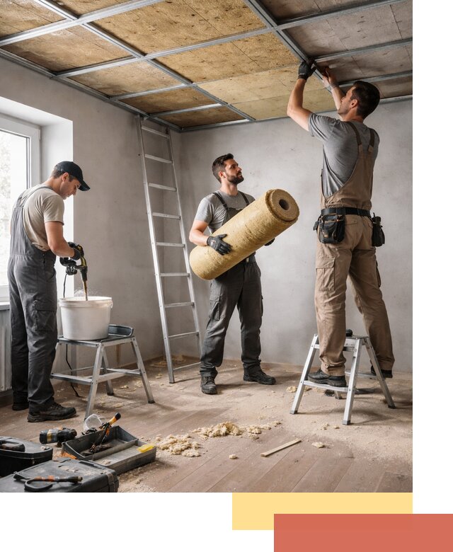 Шумоизоляция потолка в Котельниках: профессиональный монтаж и отделка